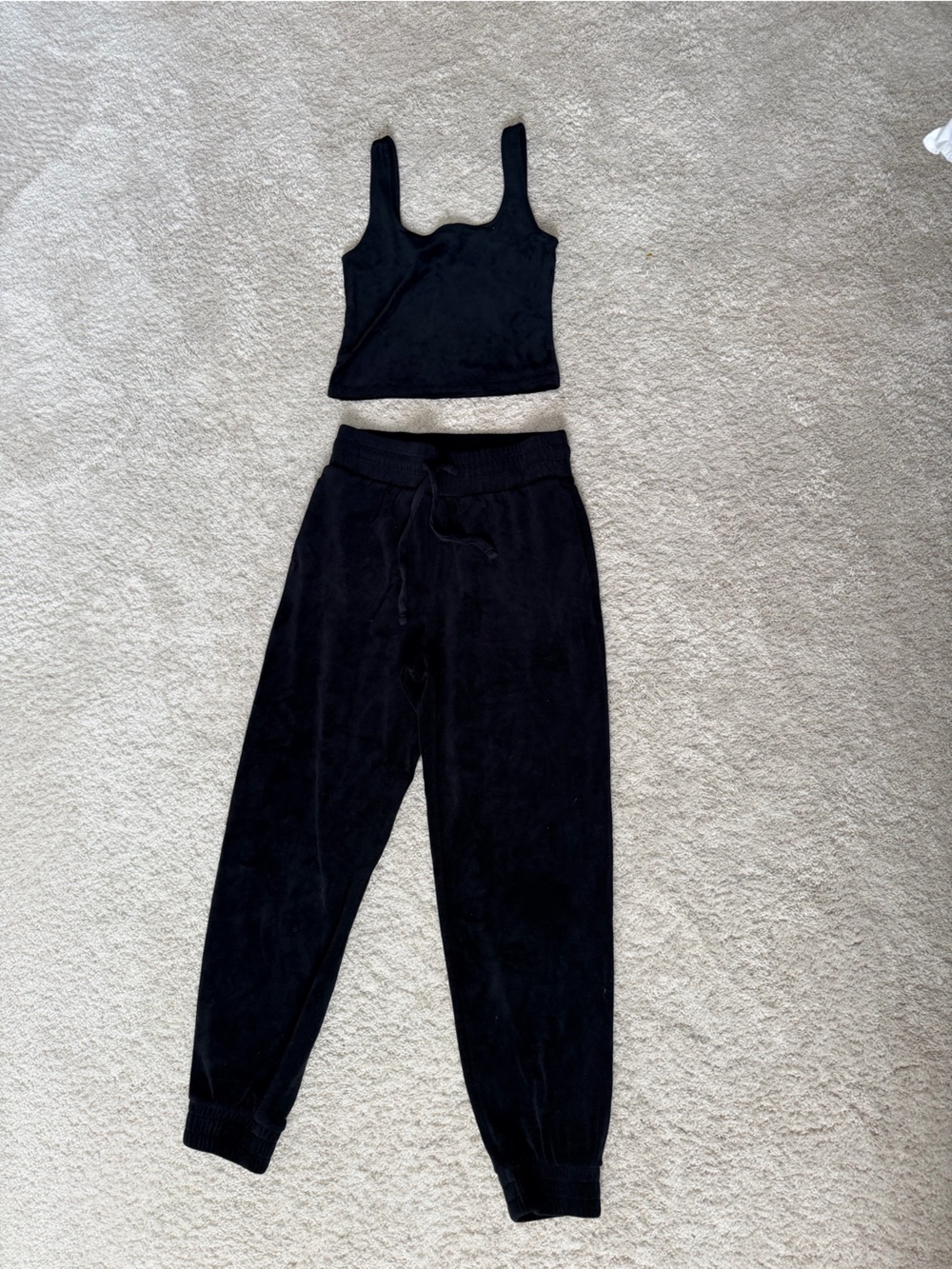 Express velour 2 piece Set - Comfortable Tank XXS & Jogger XS